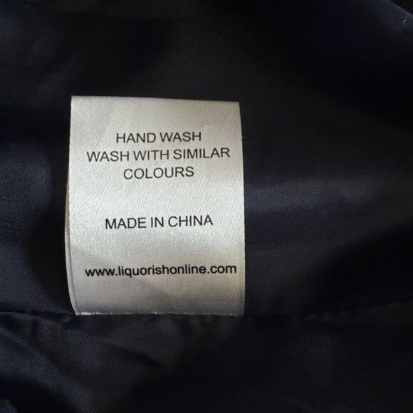 ASOS Liquorish Boxy Straight Coat in Red Navy Check Size 6 EUC - Picture 12 of 13